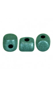Minos par Puca® beads Metallic mat green turquoise 23980-94104